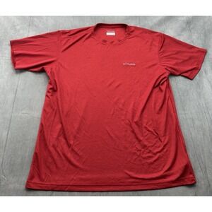 Columbia Omni Wick Advanced Evaporation Tshirt Mens XXL Red Short Sleeve